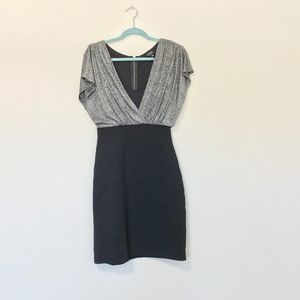 Nicole Miller Black Silver Mini Party Dress 6